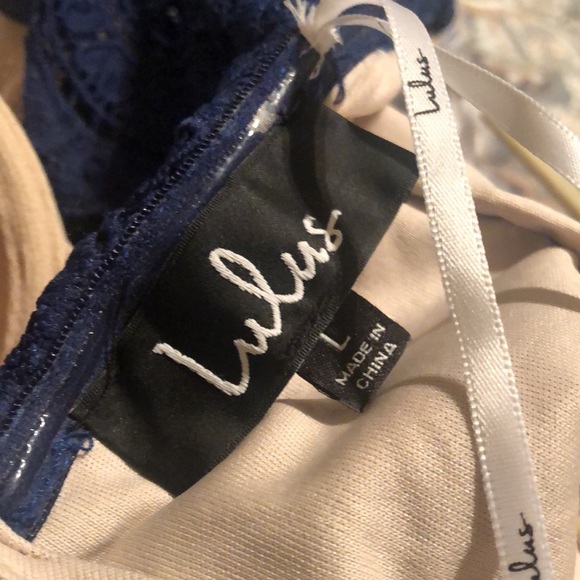 Lulu’s | NWT Bellissimo Crochet Off Shoulder Dress - Picture 6 of 6